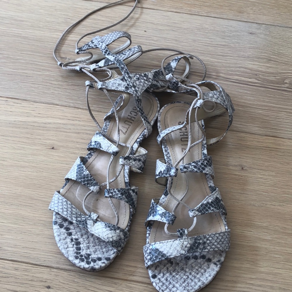 Schultz Snake Skin Sandal - 36.5